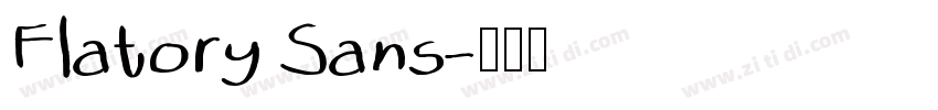 Flatory Sans字体转换